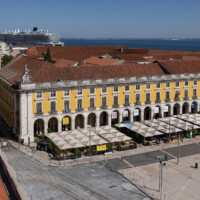 Seen from the top of Arco da Rua Augusta