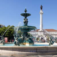 Officially named Praça Dom Pedro IV, it is the center of Lisboa.
