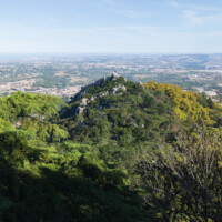View of Castelo de Mouros from Pena Palace