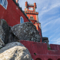 Pena Palace clock tower, viewed from behind