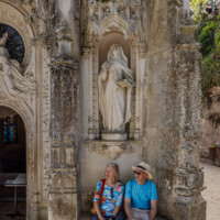 Our friends outside the chapel