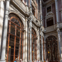 The atrium of Porto's Stock Exchange Palace.