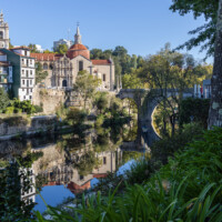 The river and elegant buildings of Amarante.