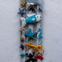 Ceramic animal figures available for sale.