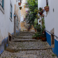 Side street in the village - foot traffic only.